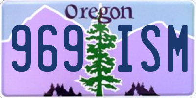 OR license plate 969ISM