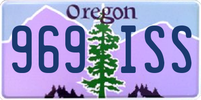 OR license plate 969ISS