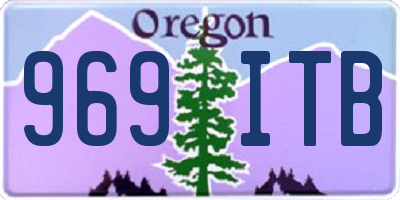OR license plate 969ITB