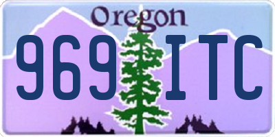 OR license plate 969ITC