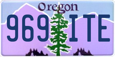 OR license plate 969ITE