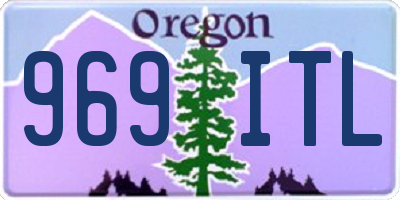 OR license plate 969ITL