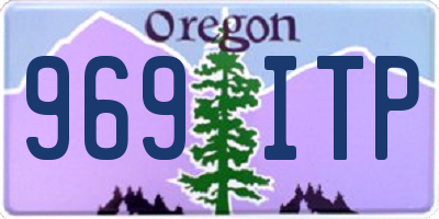 OR license plate 969ITP