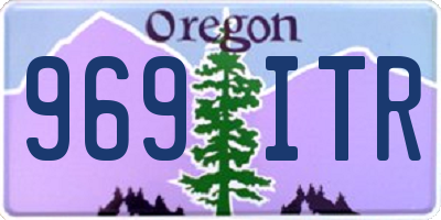 OR license plate 969ITR