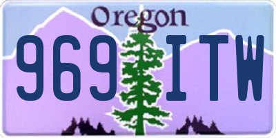 OR license plate 969ITW