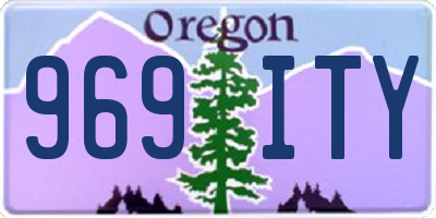 OR license plate 969ITY