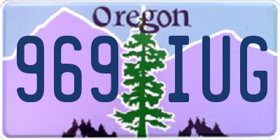 OR license plate 969IUG