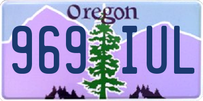 OR license plate 969IUL