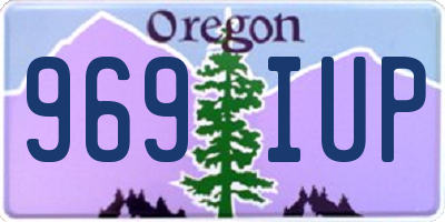 OR license plate 969IUP