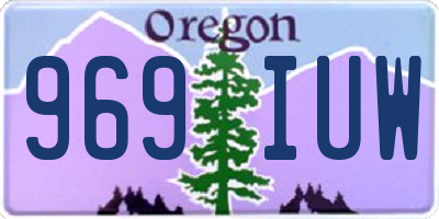 OR license plate 969IUW