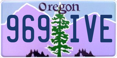 OR license plate 969IVE