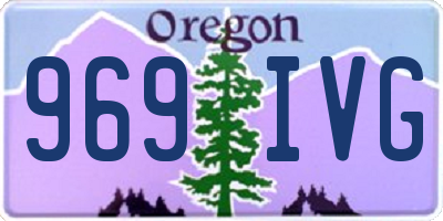 OR license plate 969IVG