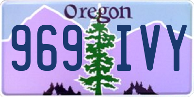 OR license plate 969IVY