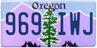 OR license plate 969IWJ