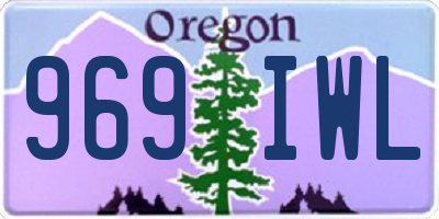 OR license plate 969IWL