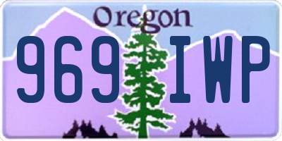 OR license plate 969IWP