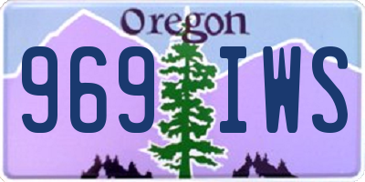 OR license plate 969IWS