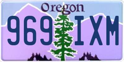 OR license plate 969IXM
