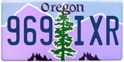 OR license plate 969IXR