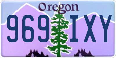 OR license plate 969IXY