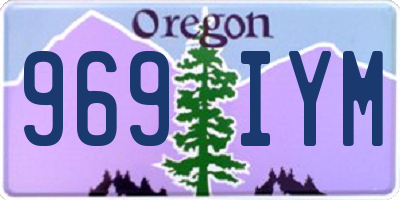 OR license plate 969IYM