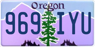 OR license plate 969IYU