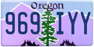 OR license plate 969IYY