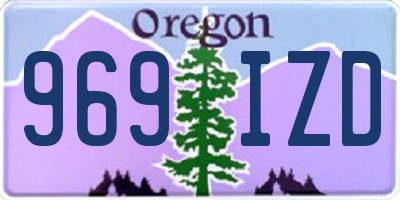 OR license plate 969IZD