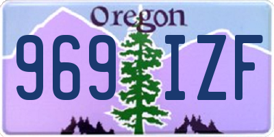 OR license plate 969IZF