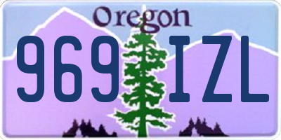 OR license plate 969IZL