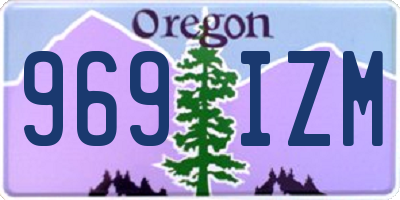 OR license plate 969IZM
