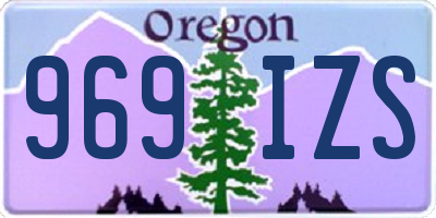 OR license plate 969IZS