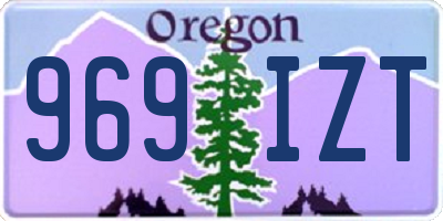 OR license plate 969IZT