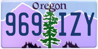 OR license plate 969IZY
