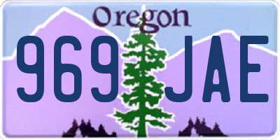 OR license plate 969JAE