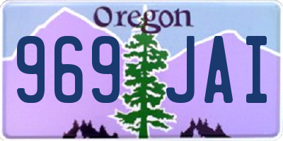 OR license plate 969JAI