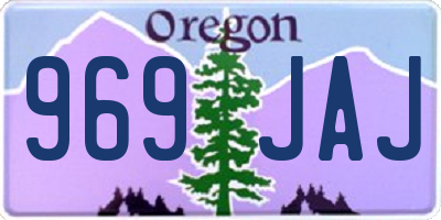 OR license plate 969JAJ