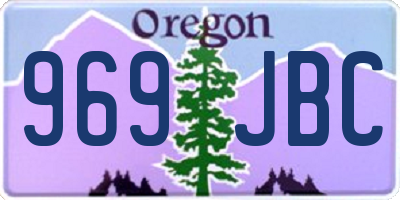 OR license plate 969JBC