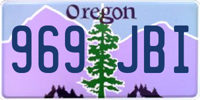 OR license plate 969JBI