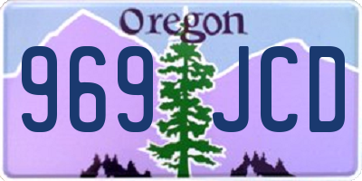 OR license plate 969JCD