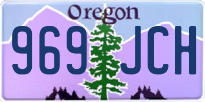 OR license plate 969JCH