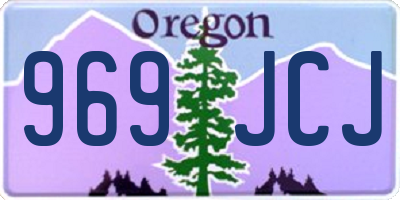 OR license plate 969JCJ