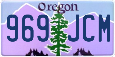 OR license plate 969JCM