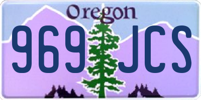 OR license plate 969JCS
