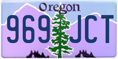 OR license plate 969JCT