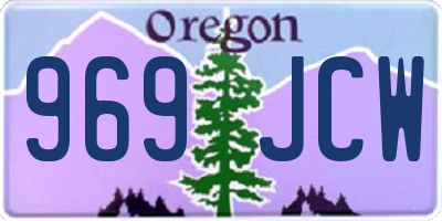 OR license plate 969JCW