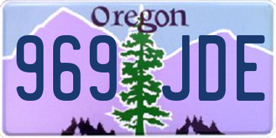 OR license plate 969JDE