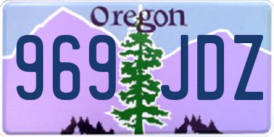 OR license plate 969JDZ