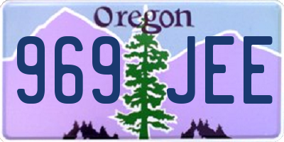 OR license plate 969JEE