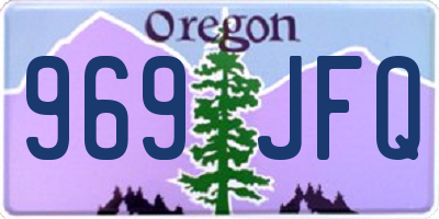 OR license plate 969JFQ
